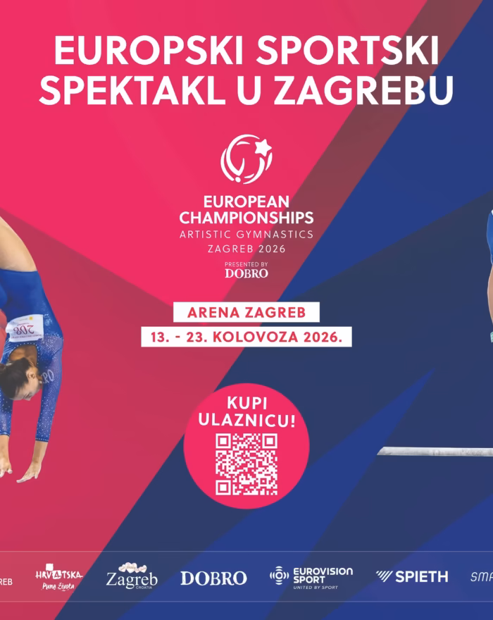 Još samo 100 dana do Europskog prvenstva u sportskoj gimnastici Zagreb 2026.